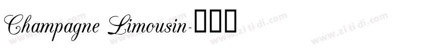 Champagne Limousin字体转换